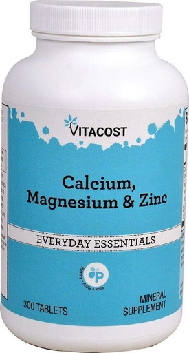 [BRSWIGYAAYAW2ELO] Vitacost Calcium, Magnesium & Zinc - 300 Tablets