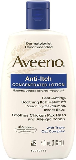 [BRSWIZ3ZBYDGKH3E] Aveeno Anti-Itch Concentrated Lotion - 4 Ounce
