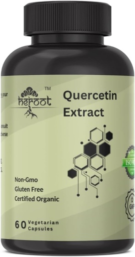 [BRSRAYIPOF7Q2CT3] Quercetin Extract kapselit ei-GMO,Gluteeniton, kasvissyöjä tukee yleistä terveys vahvuus energia (60 kapselia)