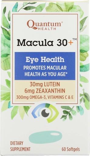 [BRSRMEL3PMNBQCLF] Quantum Health Macula 30+ Eye Health, 60 Softgels (Pack of 1)