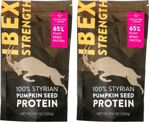 [BRSWYHTQCINRUFY3] Schlacher & Söhne Styrian Pumpkin Seed Protein Powder: 100% Pure, Plant Protein, Non GMO, Gluten Free, Vegan, No Additives, Boost’s Immune System, Improves Digestion, Made in Austria (2 Pack)