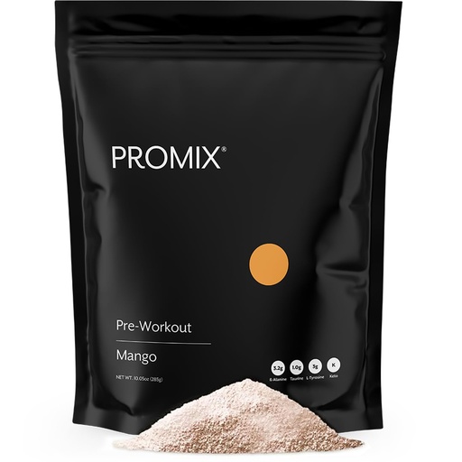 [BRSROBIHOIFQAADP] ProMix Nutrition Pre-Workout - Maximize Focus and Performance - Free of Stevia, Xanthan Gum, Soy, Gluten and GMOs - Mango - 30 Servings (Pack of 1)