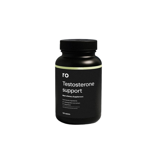 [BRSW2BAHAQFGYEYY] Ro Testosterone Support for Men | Daily Nutritional Supplement with Ashwagandha to Support Healthy Testosterone Levels and Magnesium to Promote Muscular Health | (120 Tablets)