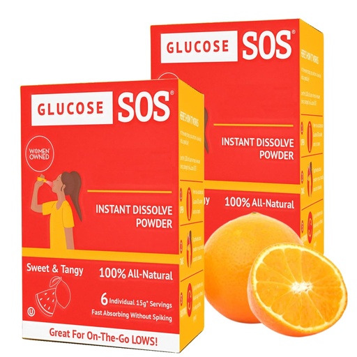 [BRSRMCYTPMBQKYDL] 自然なDextroseのGlucose SOSのブドウ糖の粉のパケット、速い吸収 それはすぐに水を必要としないであなたの口に分解します, 甘い & タンジー 12 サービング