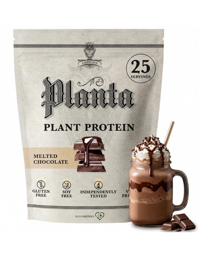 [BRSWGGQRB4BGM3TF] Ambrosia Plant Based Protein Powder 20g | Clean Vegan Pea Protein Powder | Gluten & Dairy Free, Keto Friendly, No Added Sugar | 25 Servings | Melted Chocolate