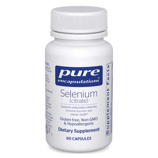 [BRSWIYIZCIOAY3T4] Pure Encapsulations Selenium (Citrate) - for Immune System Support & Cellular Health - Antioxidant Supplement - Supports Blood Flow* - Gluten Free & Vegan - 60 Capsules