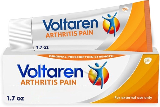 [BRSWYZAYOAJRSA3H] Voltaren Arthritis Pain Gel for Powerful Topical Arthritis Pain Relief with Diclofenac, No Prescription Needed - 1.7 oz/50 g Tube