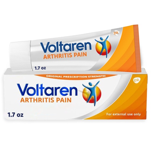 [BRSWYZAYOAJRSA3H] Voltaren Arthritis Pain Gel for Powerful Topical Arthritis Pain Relief with Diclofenac, No Prescription Needed - 1.7 oz/50 g Tube