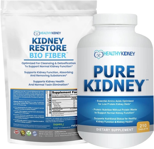 [BRSROYAQPN5R62T7] Kidney Restore Bio Fiber Restorative Kidney-Support und Kidney Cleanse Eine Kidney-Ergänzung zu entfernen Abfall & Pure Kidney Health Supplement Essential Amino Acids Protein Pillen