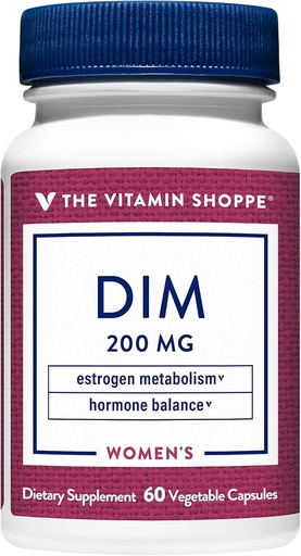 [BRSWYGI5OQOQOA3X] La vitamina Shoppe DIM con BioPerine - apoya el equilibrio hormonal " metabolismo estrógeno - 200 MG (60 cápsulas vegetarianas)