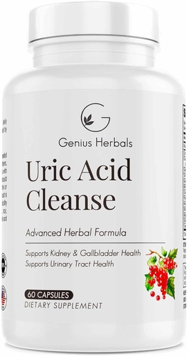 [BRSROC32BYAWYHYY] Uric Acid Cleanse – Supports Kidney, Liver, Gallbladder & Urinary Tract Health, Advanced Herbal Formula - 60 Capsules