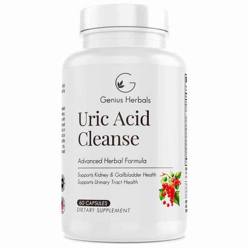 [BRSROC32BYAWYHYY] Uric Acid Cleanse – Supports Kidney, Liver, Gallbladder & Urinary Tract Health, Advanced Herbal Formula - 60 Capsules