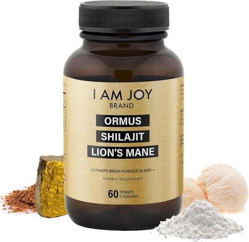 [BRSWYZQPBADQYF3U] Jo sóc coy co. Ormus Shilajit Lion'n Mane - Braon Power! Mono 24k Gold - L' única combinació d'Energia, memòria, & Focus - 60 Vegan Capules
