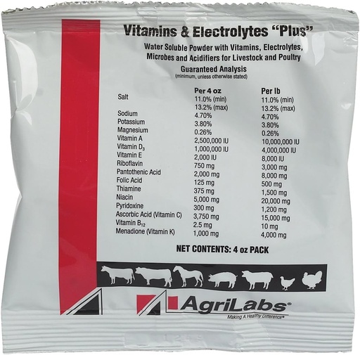 [BRSWIZT3B4EGMCLK] Vitamins & Electrolytes Plus by Agrilabs