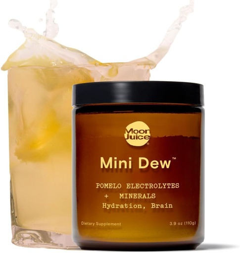 [BRSROBQZBB6AG337] Moon Juice Mini Dew Electrolytes Powder - Sugar Free Minerals & Electrolyte Hydration Powder for Instant Hydration & Brain Support - Magnesium, Calcium, Potassium, Pink Salt, Pomelo, 30 Servings