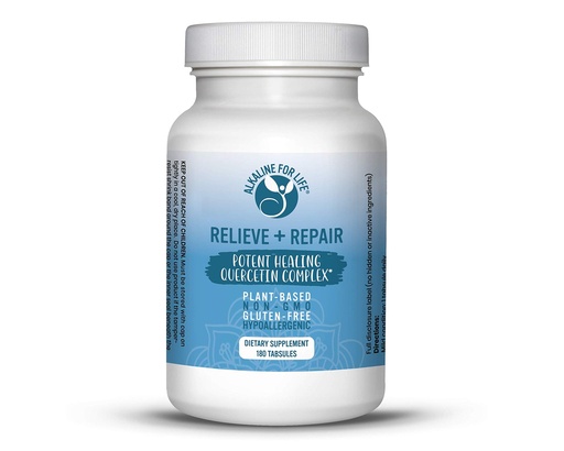 [BRSWGBTRDEJQ233J] Alkaline for Life Quercetin 1000 mg with Pomegranate and OPC, 180 Tablets | Quercetin Dihydrate with Grape Seed Extract; Water-Soluble Plant-Based Antioxidant; Non-GMO