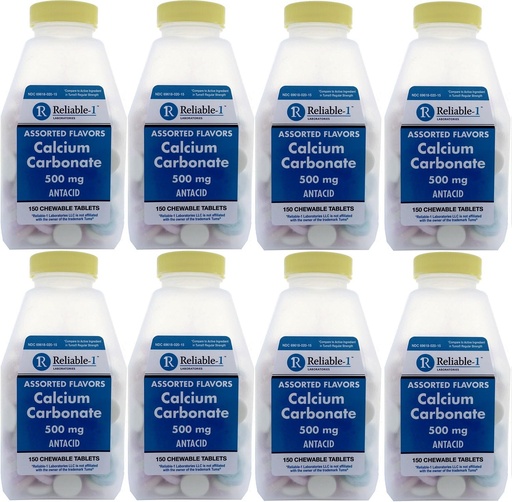 [BRSWECQZCB7WOELZ] Kalsium 500 mg Generik untuk Tums Diurutkan Fruit Yang Dicorak Kawable Tablets Reguler Kekuatan Antax untuk Intrusi Acid, Heartburn, Sour Tomach 150 Kowable Table per Paket Botol 8