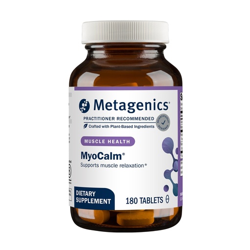 [BRSWIZQKOEHRMGTU] Metagenics MyoCalm - Calcium & Magnesium Supplement for Muscle Relaxation* - with Passionflower & Valerian Root for Enhanced Absorption - Non-GMO, Gluten-Free & Vegetarian - 180 Tablets