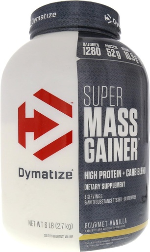 [BRSWKHY2BYAWKCYY] Dymatize Super Mass Gainer, Gourmet Vanilla, 6 Pound