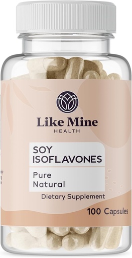 [BRSROYATCABWECLU] Like Mine Soy Isoflavones (100 Capsules), Pure & Natural, Dietary Supplement, No Fillers