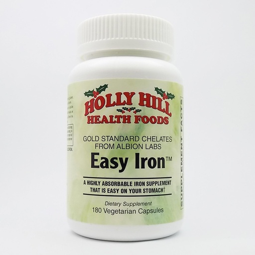 [BRSWGZT6DMFBEF3H] Holly Hill Health Foods, Easy Iron, 180 Vegetarian Capsules