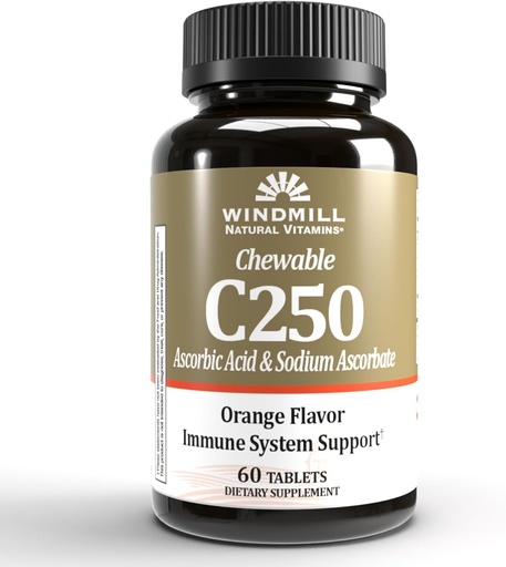 [BRSWIYA6DMPGED3I] Vitamin C CHEWTBS 250MG TNGR WMILL Size: 60