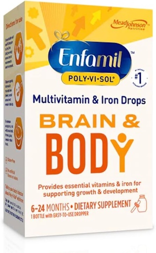 [BRSWG2YOCQFWM3TK] Enfamil Poly-Vi-Sol Multivitamiini lisa tilgad rauaga 50 ml (pakendamine võib varieeruda)