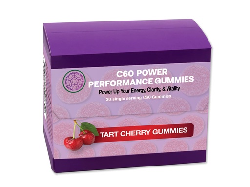 [BRSRMHTQDENA4DTA] C60 Power C60 Gummies - Natural Wellness & Antioxidant Support for Men & Women, 99.99% Pure Sublimated Carbon Fullerenes, Promotes Energy, Mental Clarity, & Stamina - 30 Count