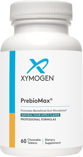 [BRSRMGQTCUJQGDTX] XYMOGEN PrebioMax Prebiotic Fiber Supplement - Xylooligosaccharides (XOS) to Help Maintain Digestive Health + Support Healthy Microbial Activity in The GI Tract - Sour Apple (60 Chewable Tablets)