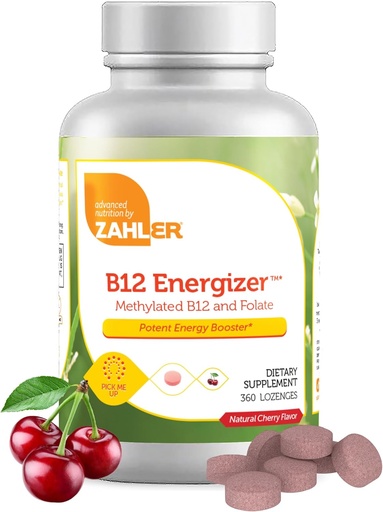 [BRSWYA32DIHQEHQ2] Zahler Energererer - Folate and B12 Supplement - Supplement resmistition Farvor Lozenagues dultipled B12 (360)