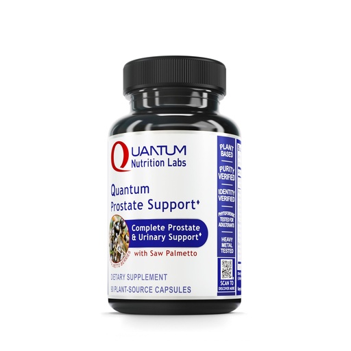 [BRSWIEYMCAGACHDM] Quantum Nutrition Labs Prostate Support - Prostate Supplements for Men, Prostate Health Formula, Natural Supplement with Organic Saw Palmetto - 90 Vegetarian Capsules