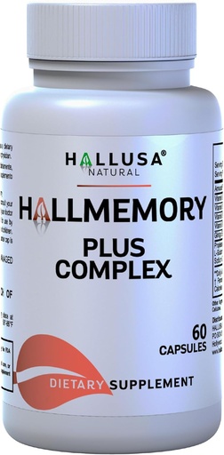 [BRSRMHQRBN7RAHTJ] Hallusa Natural Brain Health Supplement – Ginkgo Biloba, B Vitaminas " Choline – Memory & Focus Support – Mental Clarity & Energy – Brain Booster for Men &amp; Women – 60 cápsulas