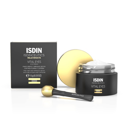 [BRSWYGI5DMPQM2Y7] ISDIN Isdinceutics Vital Eyes - Night Eye Cream for Wrinkles Formulated with Melatonin, Cooling Applicator Included