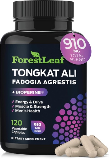 [BRSRAZIFAAIW2GY3] Tongkat Ali és Fadogia Agrestis for Men Supplement w / BioPerine - Tonkat- Ali Max Strength 200: 1 kivonat - Long Jack Tongkat- ali for Men - Muscle Growth, Performance & Energy - 120 por kapszula
