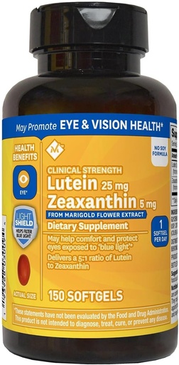 [BRSWYZADO56BEFI3] Members Mark Lutein 25mg Zeaxanthin 5mg (150 Count)