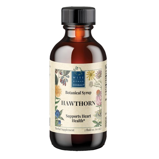 [BRSWIZY5OVYR4FTI] Wise Woman Herbals Hawthorn Botanical Syrup, Alcohol-Free Hawthorn Berry Solid Extract 4:1, Promotes Healthy Circulation, Antioxidant Protection, Herbal Cardiovascular Support, 2 Fl Oz