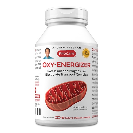 [BRSWI2QGBZ5WIFLE] ANDREW LESSMAN Oxy-Energizer 60 Capsules - Combination of Two Vital Electrolyte-Minerals Potassium-Magnesium Aspartate-Citrate Complex to Support Optimum Cellular Energy Production. No Additives