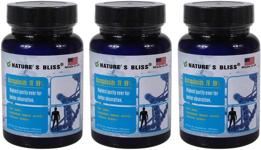 [BRSROCYZBMNBS336] Nature'sbliss Stomach Acid Protected & Super-Absorption Astragaloside IV 99%, Made in USA, 50mg, 90caps