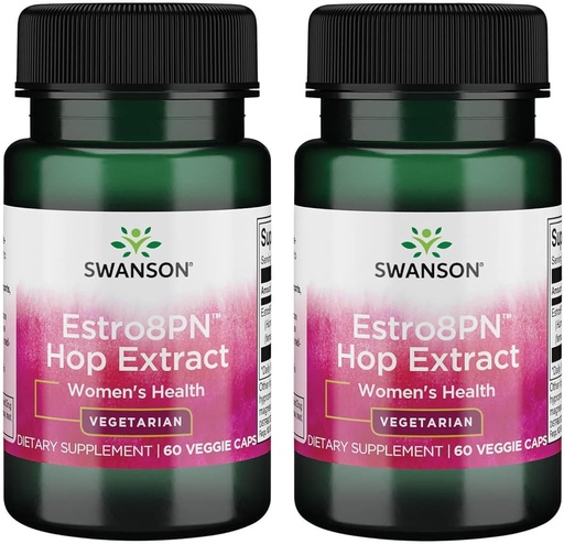 [BRSWGFD3BZ7RYDL7] Swanson Estro8Pn Hop Extract 10 mg 60 Veg Caps (2 Pack)
