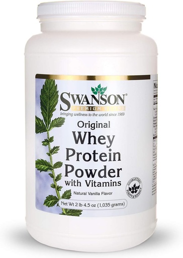 [BRSWIYAEB4BBED3U] Whey Protein Powder 36.5 oz vanilla flavor (1,035 grams)