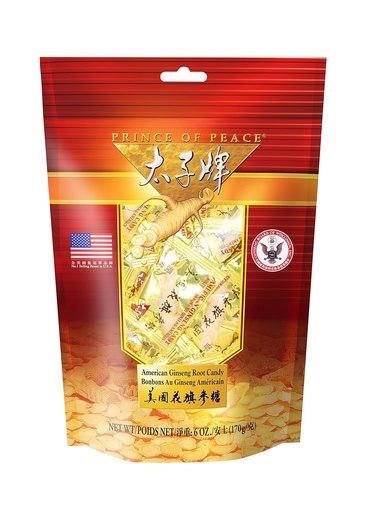 [BRSWKGI7DIDRKHL6] Princ miru ameriški ginseng koren Candy (6oz)