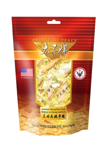 [BRSWKGI7DIDRKHL6] Prince of Peace American Ginseng Root Candy (6oz)