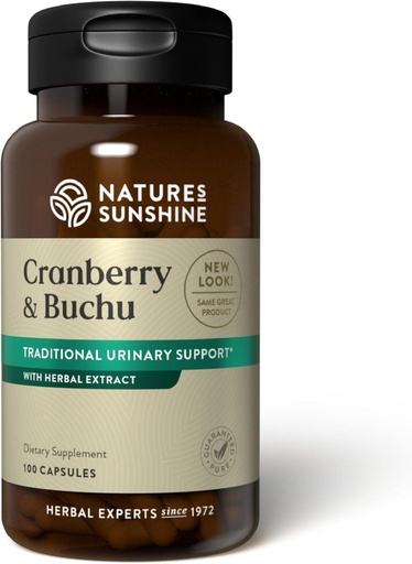 [BRSWIYQECMNB6FIZ] Nature's Sunshine Cranberry and Buchu Concentrate 100 Capsules