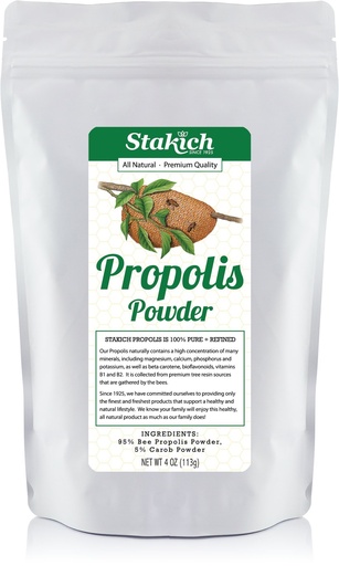 [BRSWIYYFCIJRWCIV] Stakich Bee Propolis Powder - All Natural - 4 Ounce