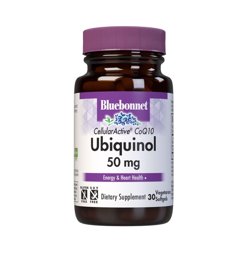 [BRSWIYY3BZ6BGC3A] Bluebonnet Nutrition Cellular Active CoQ10 Ubiquinol 50 mg Vegetarian Softgels, Heart Health & Cellular Health, Ubiquinol from Kaneka, Non GMO, Gluten Free, Soy Free, Milk Free, 30 Vegetarian Softgels