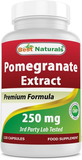 [BRSWKHTQCZ4ROGQ5] Best Naturals Pomegranate Extract 250 mg 120 Capsules