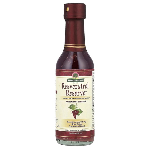 [BRSWIYIBOUJWI3LG] Naturens svar Alkohol- Free Resveratrol Reserve 5oz Koncentreret Væske Note 124; Pakket med antioxidanter Note 124; Fremmer samlet velvære 124; Immunsystemet Support