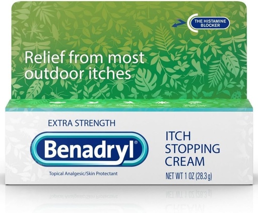 [BRSWKGYIBJ6A2C32] Benadryl Itch Stopping Cream Extra Strength 1 oz (Pack of 8)