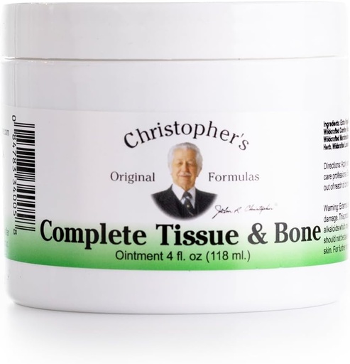 [BRSWIYQPCUGQ223M] Christopher's Original Formulas Complete Tissue & Bone Ointment, Herbal Topical for Muscle & Joint Support, 4 fl oz