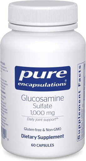 [BRSWIY36OJ4RM3L4] 纯封装 Glucosamine Sulfate 1 000 mg + + 联合支持和流动、心肌卫生和连通组织补充* + 60 Capsules